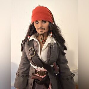 Captain Jack Sparrow Pirates of the Caribbean Johnny Depp Tonner Doll Rare